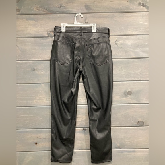 High Rise OG Straight Leg Faux Leather Women’s Pants - Picture 4 of 8